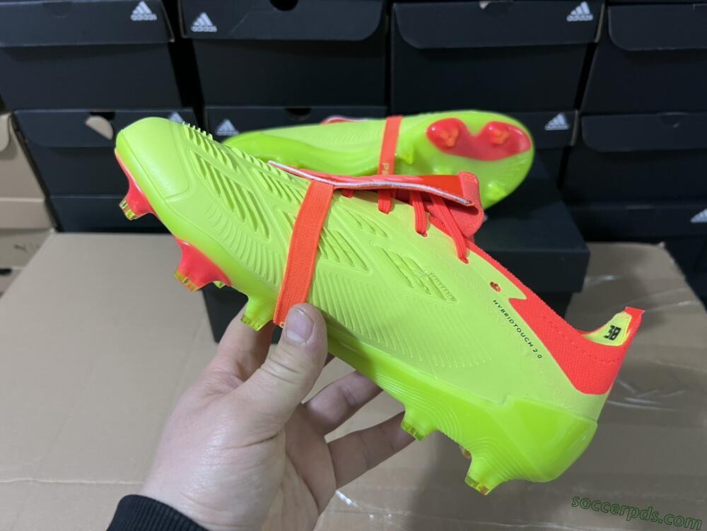 Adidas Predator Elite Foldover Tongue FG Low-Tops Football Boots - Yellow/Black/Red