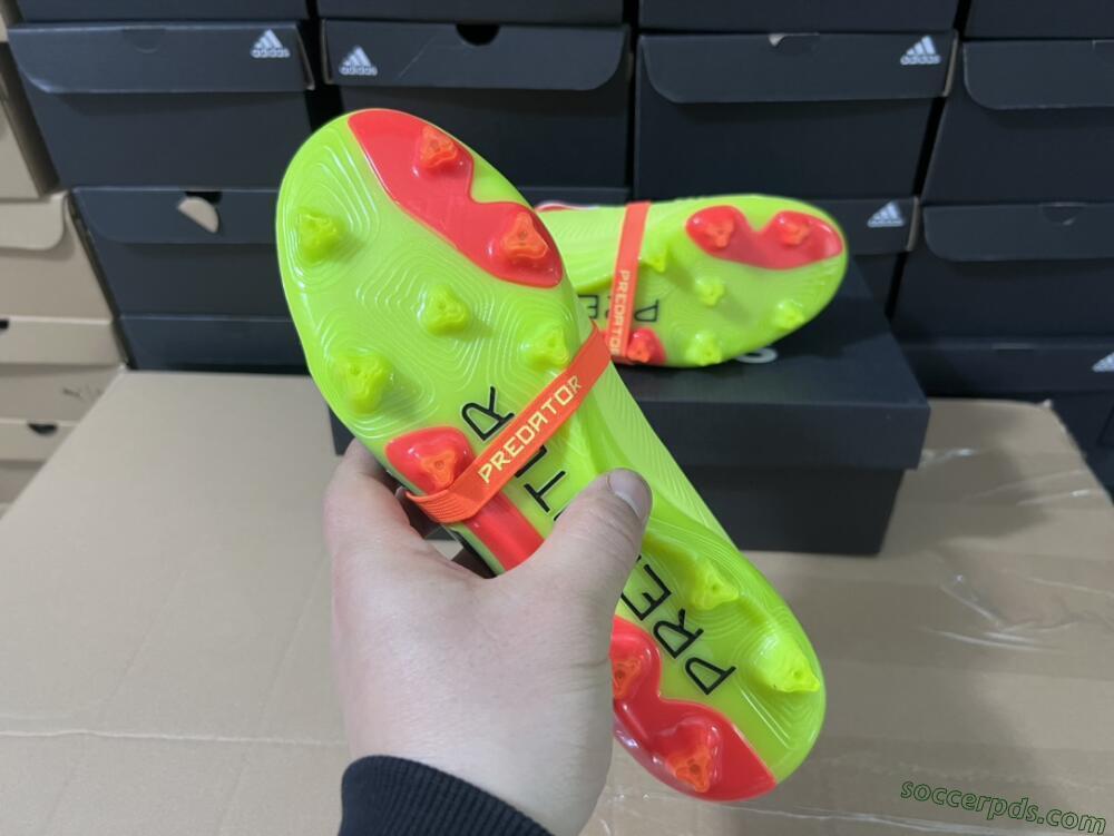 Adidas Predator Elite Foldover Tongue FG Low-Tops Football Boots - Yellow/Black/Red