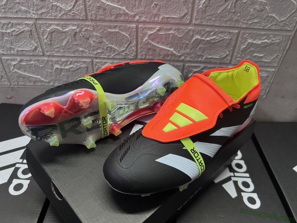 Adidas Predator Elite Foldover Tongue FG Low-Tops Football Boots - White/Black/Red