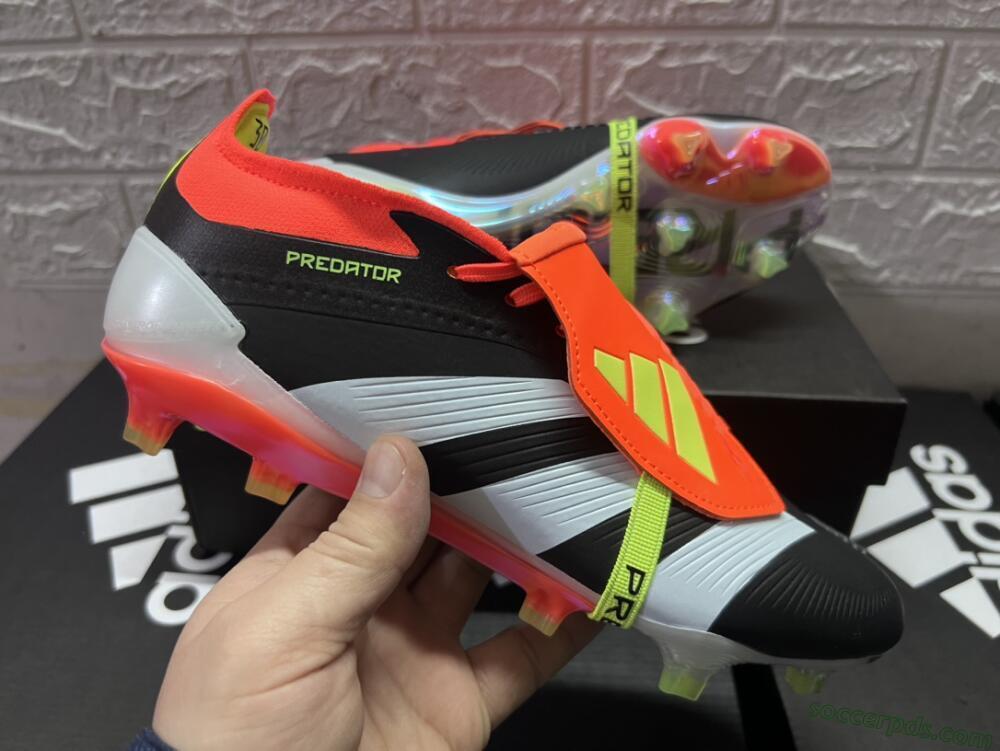 Adidas Predator Elite Foldover Tongue FG Low-Tops Football Boots - White/Black/Red