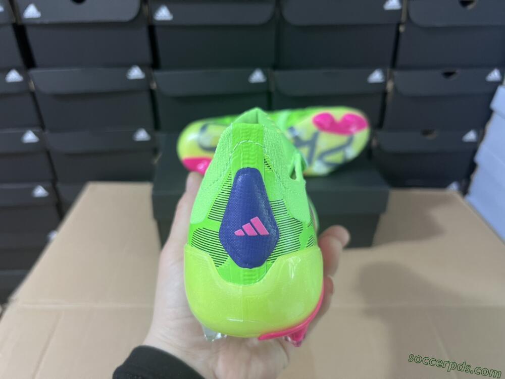 Adidas Predator Elite Foldover Tongue FG Low-Tops Football Boots - Green/Pink/Purple/Yellow