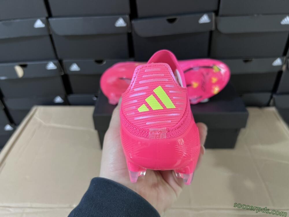 Adidas F50 Adizero FG Low-Tops Football Boots - Pink/Yellow/Black