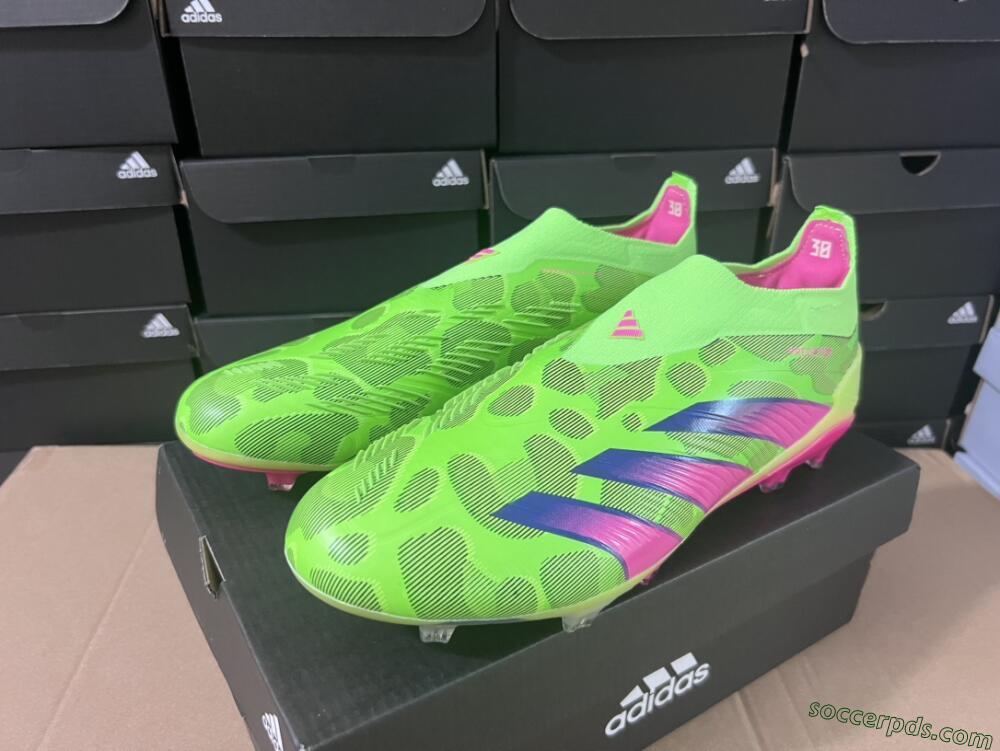 Adidas Predator Accuracy+ FG Low-Tops Football Boots - Green/Purple/Yellow