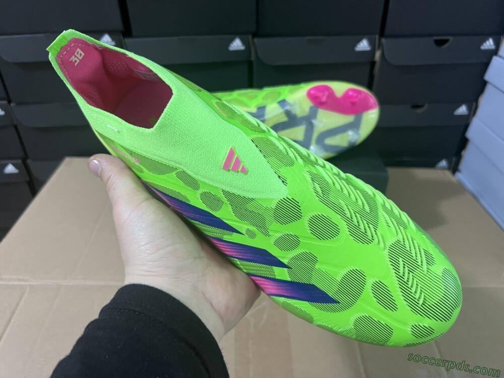 Adidas Predator Accuracy+ FG Low-Tops Football Boots - Green/Purple/Yellow