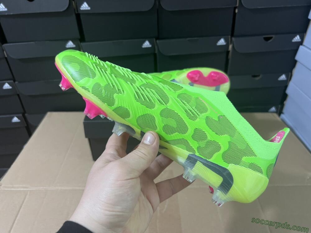 Adidas Predator Accuracy+ FG Low-Tops Football Boots - Green/Purple/Yellow