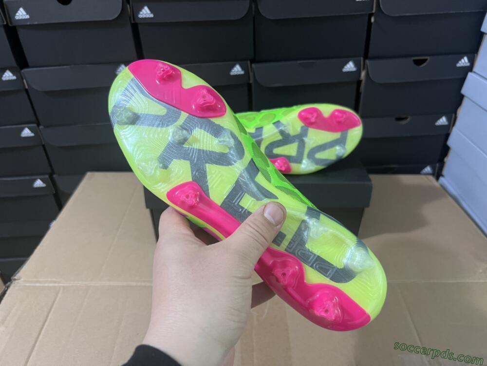 Adidas Predator Accuracy+ FG Low-Tops Football Boots - Green/Purple/Yellow