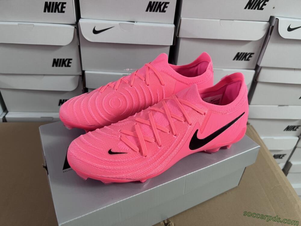 Nike Phantom Luna 2 Elite LV8 FG Low-Tops Football Boots - Red/Black/Pink
