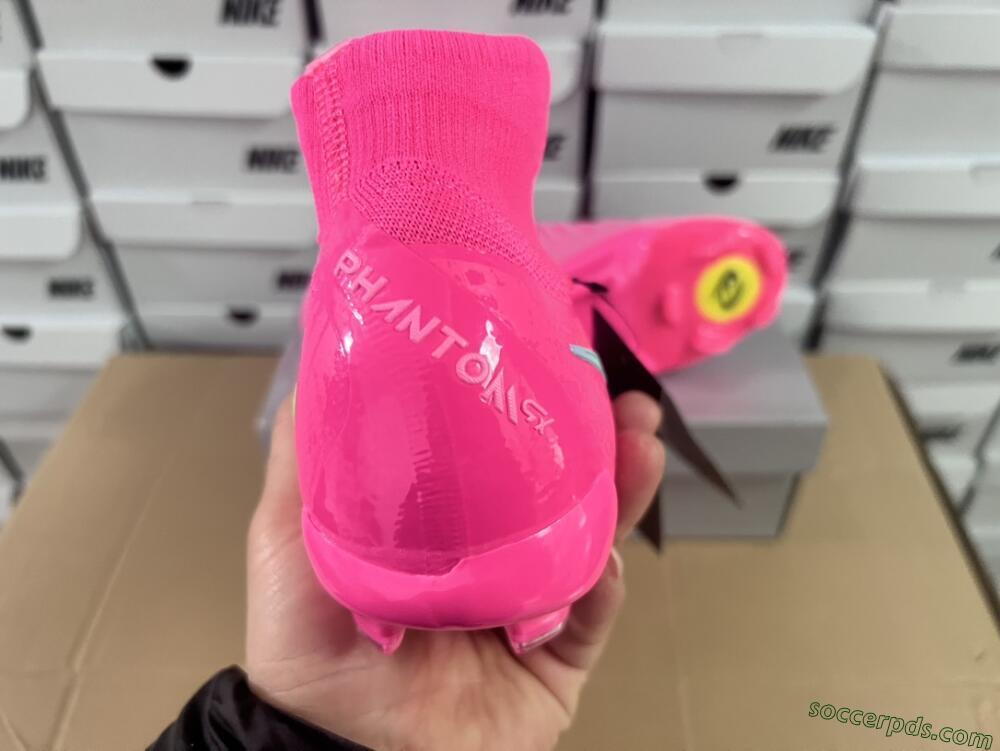 Nike Phantom Luna Elite NU FG High-Tops Football Boots - Pink/Yellow/Jade