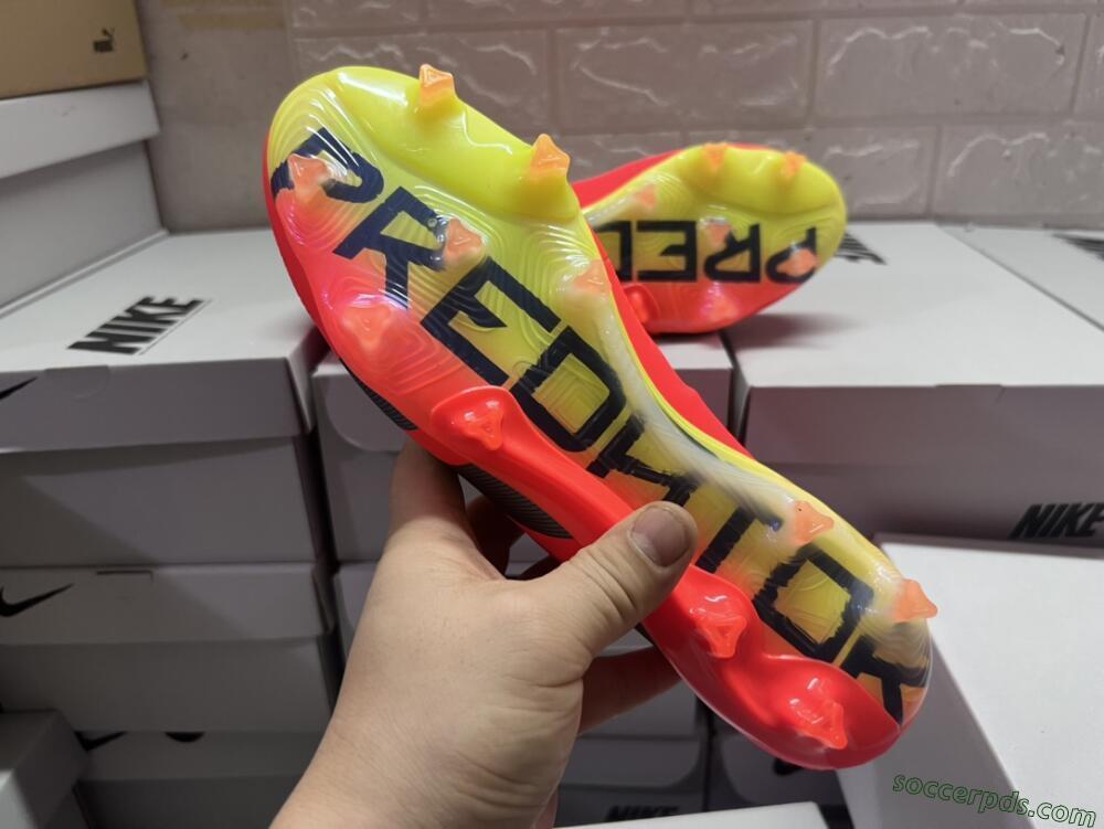 Adidas Predator Accuracy+ FG Low-Tops Football Boots - Red/Black/Blue