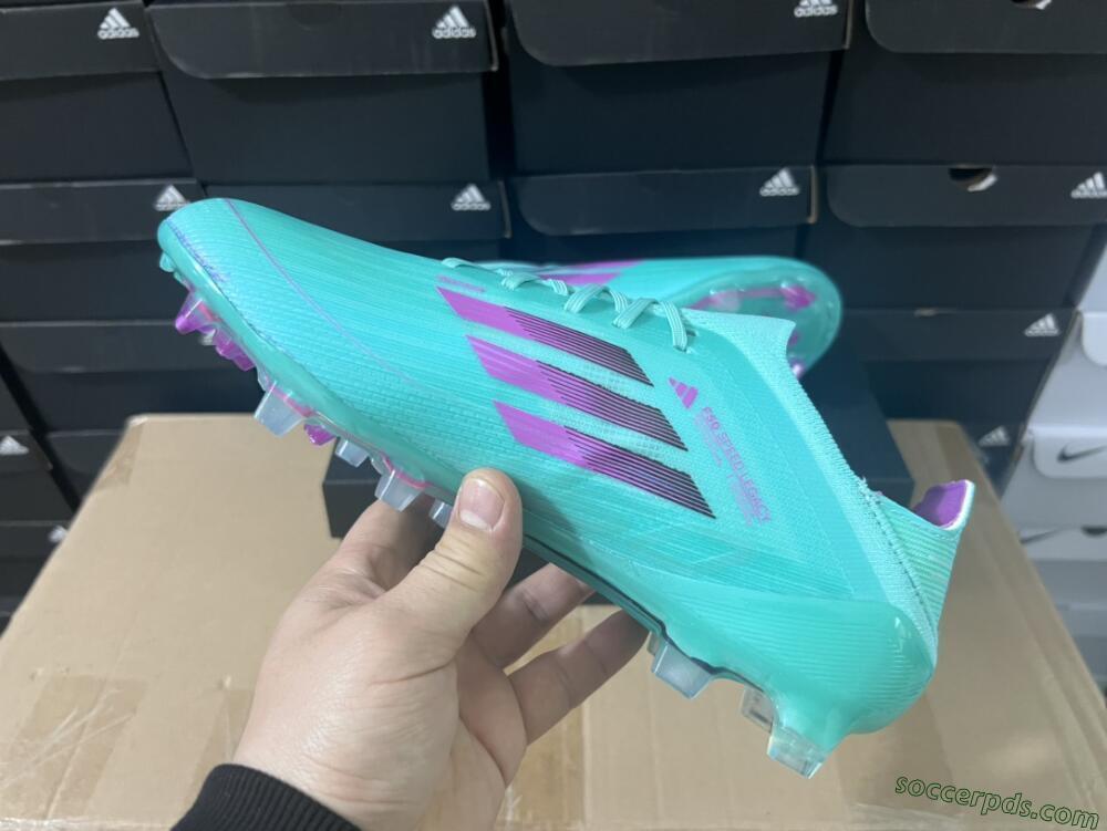 Adidas F50 Adizero FG Low-Tops Football Boots - Jade/Purple/Blue