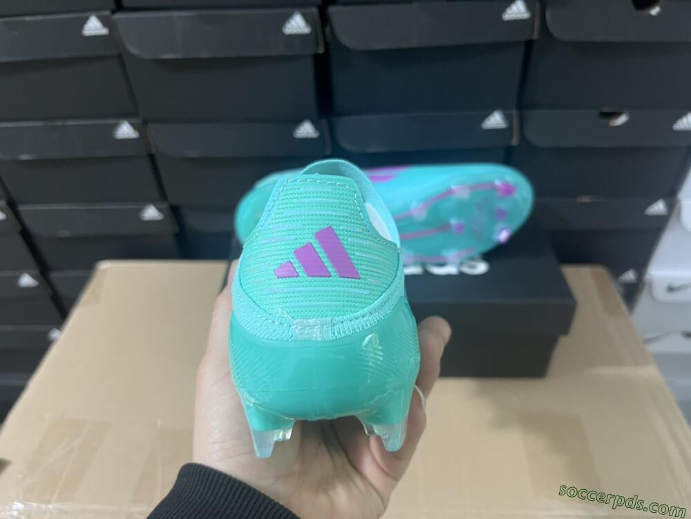 Adidas F50 Adizero FG Low-Tops Football Boots - Jade/Purple/Blue