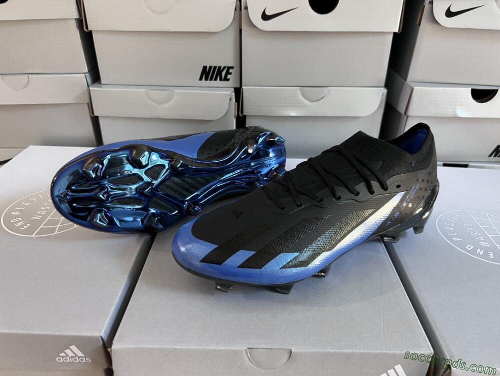 Adidas X Crazyfast.1 FG Low-Tops Football Boots - Black/Blue/Gold