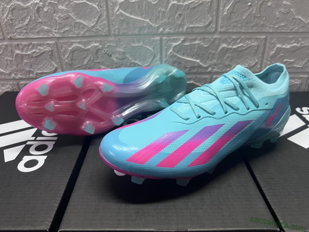 Adidas X Crazyfast.1 Messi.1 FG Low-Tops Football Boots - Blue/Pink/Purple