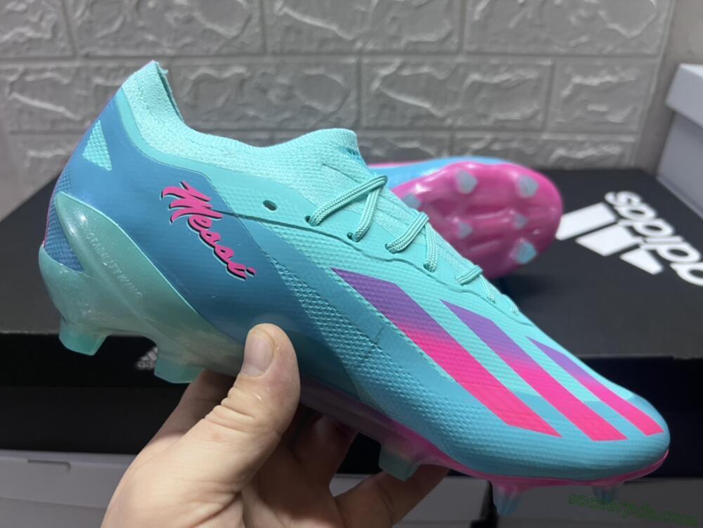 Adidas X Crazyfast.1 Messi.1 FG Low-Tops Football Boots - Blue/Pink/Purple