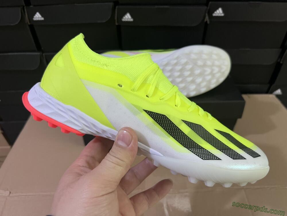 Adidas X Crazyfast.1 TF Low-Tops Football Shoes - Yellow/Black/White