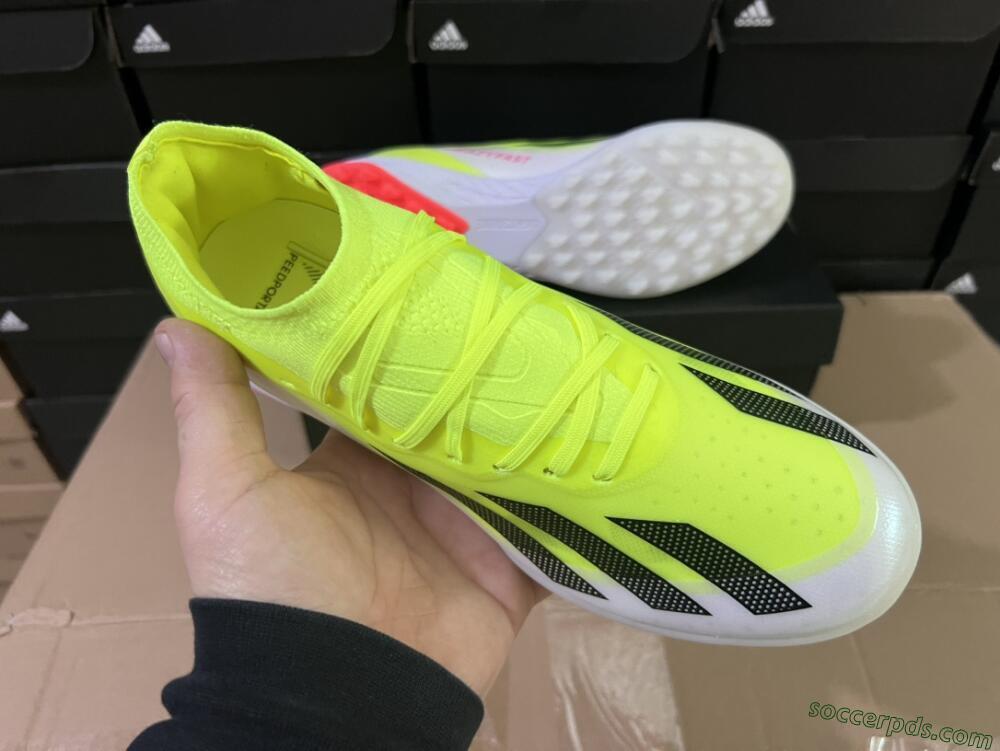 Adidas X Crazyfast.1 TF Low-Tops Football Shoes - Yellow/Black/White