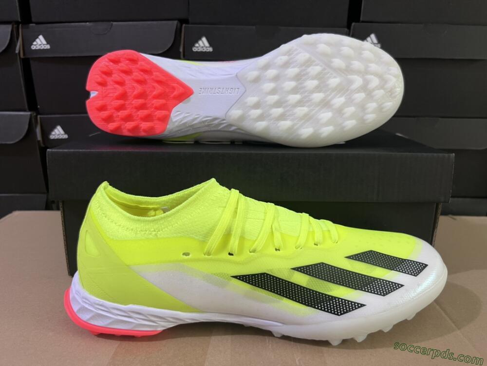 Adidas X Crazyfast.1 TF Low-Tops Football Shoes - Yellow/Black/White