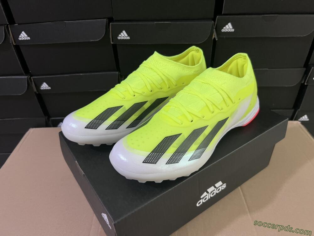 Adidas X Crazyfast.1 TF Low-Tops Football Shoes - Yellow/Black/White