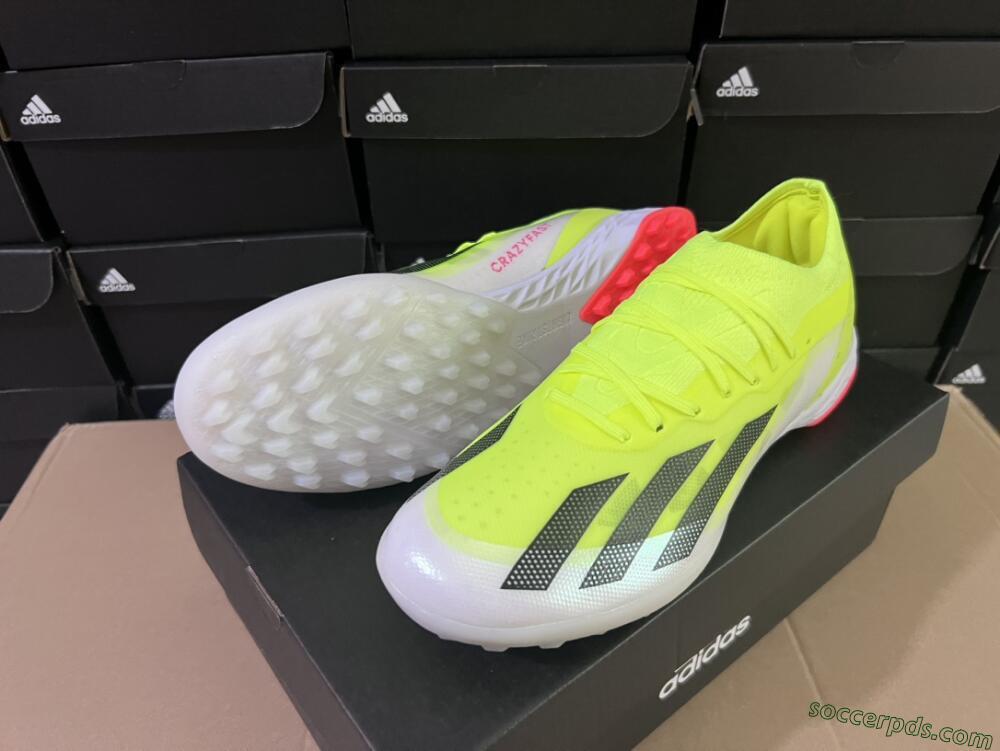 Adidas X Crazyfast.1 TF Low-Tops Football Shoes - Yellow/Black/White