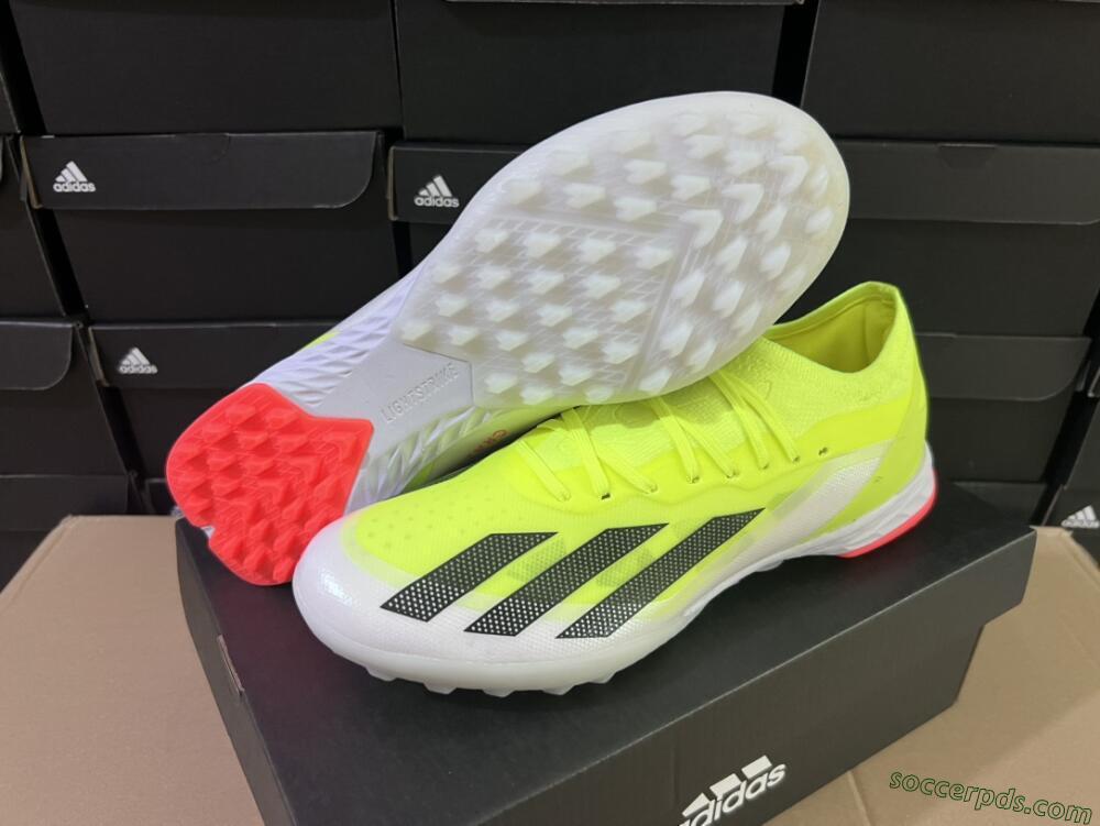 Adidas X Crazyfast.1 TF Low-Tops Football Shoes - Yellow/Black/White