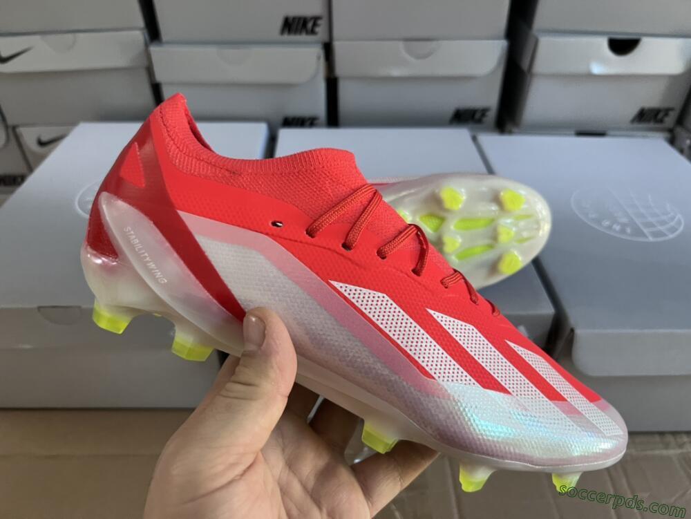 Adidas X Crazyfast.1 FG Low-Tops Football Boots - Red/White/Yellow