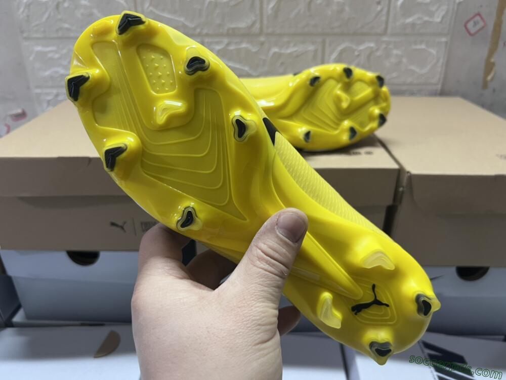 Puma Ultra Ultimate FG Low-Tops Football Boots - Yellow/White/Black