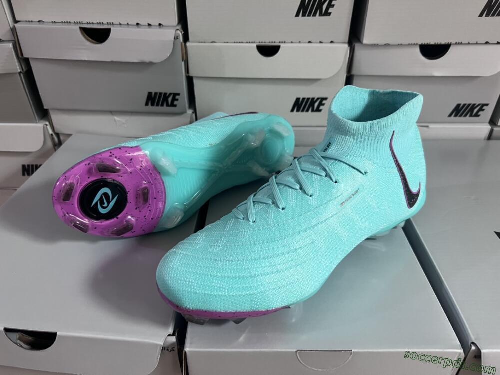 Nike Phantom Luna Elite FG High-Tops Football Boots - Blue/Black/Purple