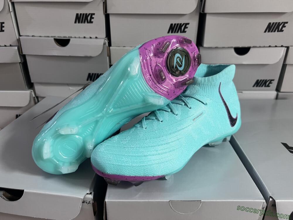 Nike Phantom Luna Elite FG High-Tops Football Boots - Blue/Black/Purple