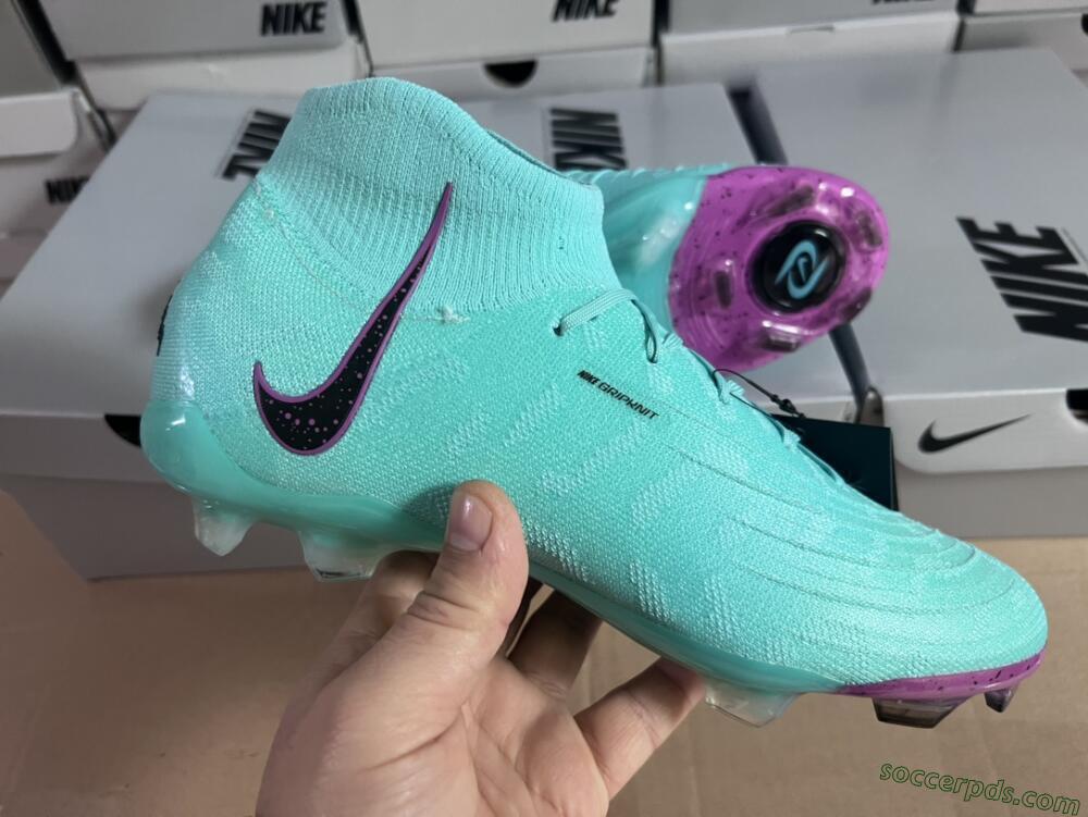 Nike Phantom Luna Elite FG High-Tops Football Boots - Blue/Black/Purple