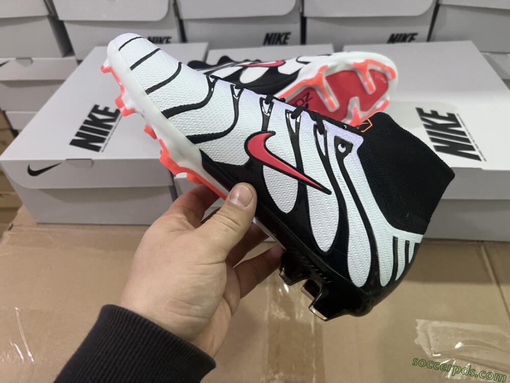 Nike Air Zoom Mercurial Superfly 9 Elite FG High-Tops Football Boots - White/Black/Red