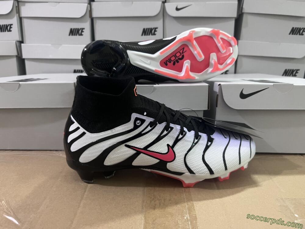 Nike Air Zoom Mercurial Superfly 9 Elite FG High-Tops Football Boots - White/Black/Red