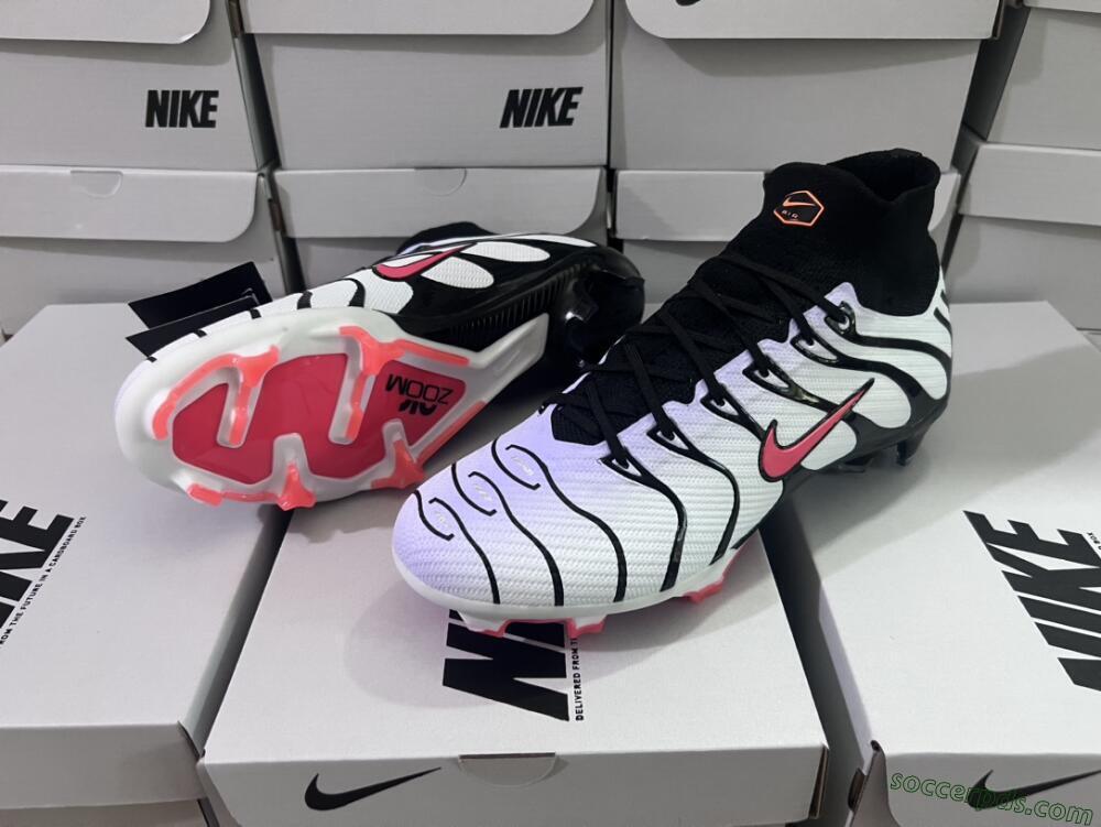 Nike Air Zoom Mercurial Superfly 9 Elite FG High-Tops Football Boots - White/Black/Red