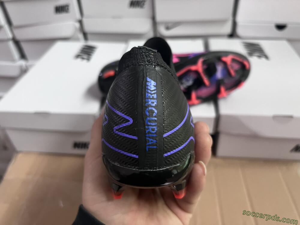 Nike Air Zoom Mercurial Vapor 15 Elite FG Low-Tops Football Boots - Black/Purple/Pink