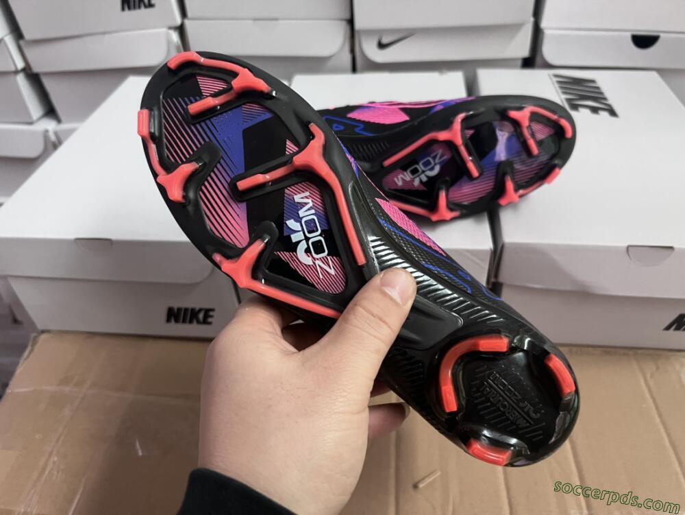 Nike Air Zoom Mercurial Vapor 15 Elite FG Low-Tops Football Boots - Black/Purple/Pink