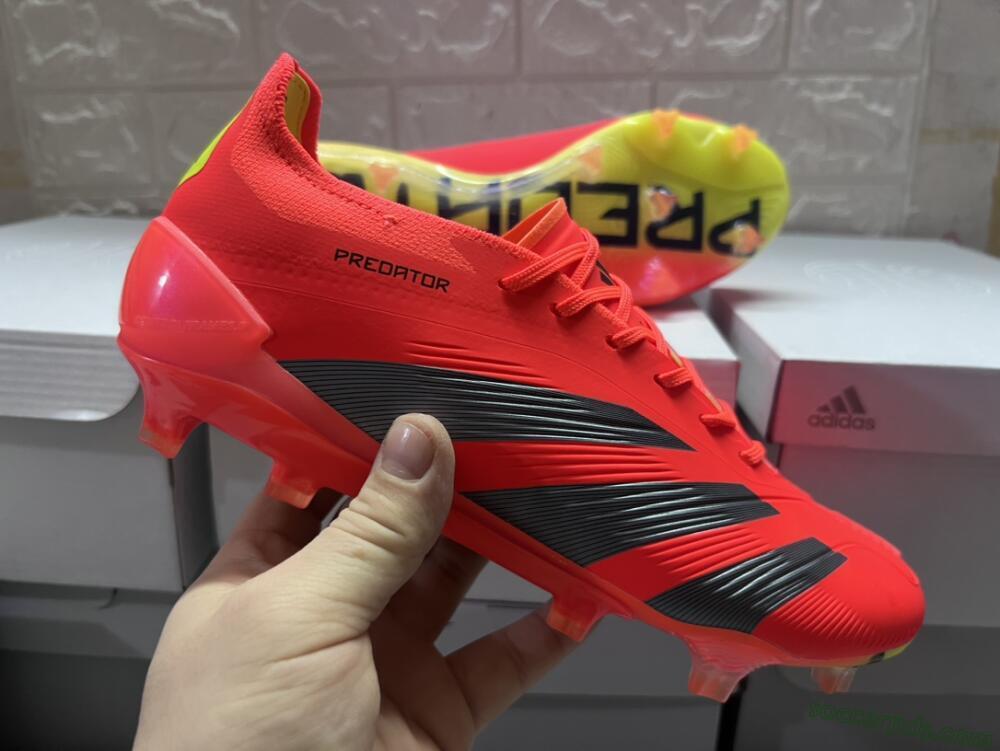 Adidas Predator Accuracy.1 FG Low-Tops Football Boots - Red/Black/Blue