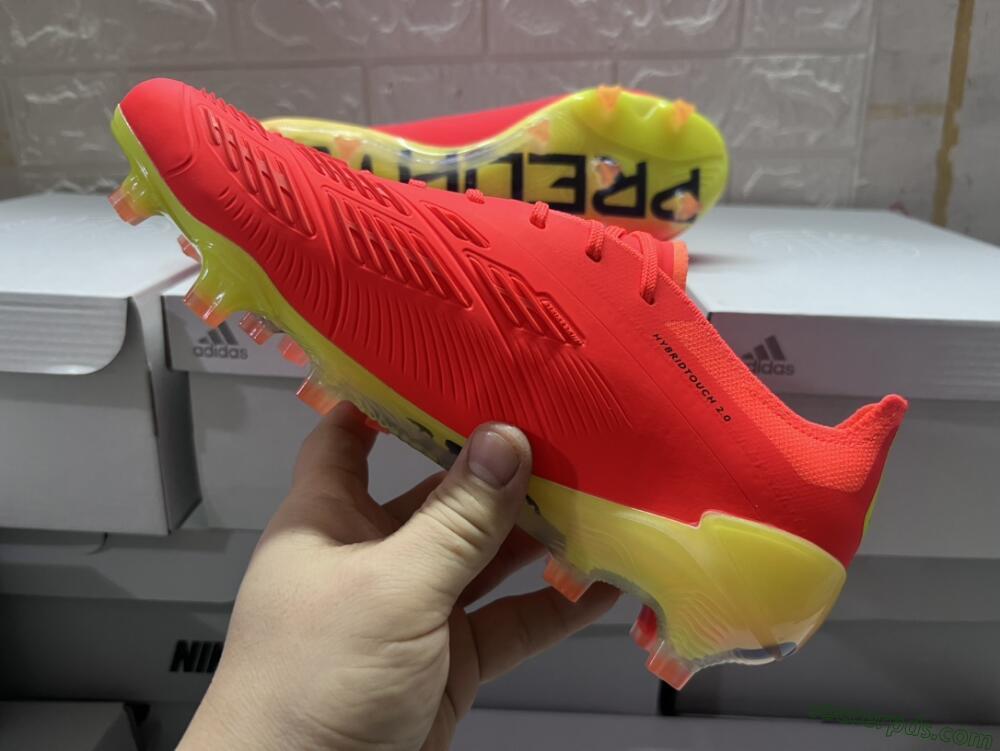 Adidas Predator Accuracy.1 FG Low-Tops Football Boots - Red/Black/Blue