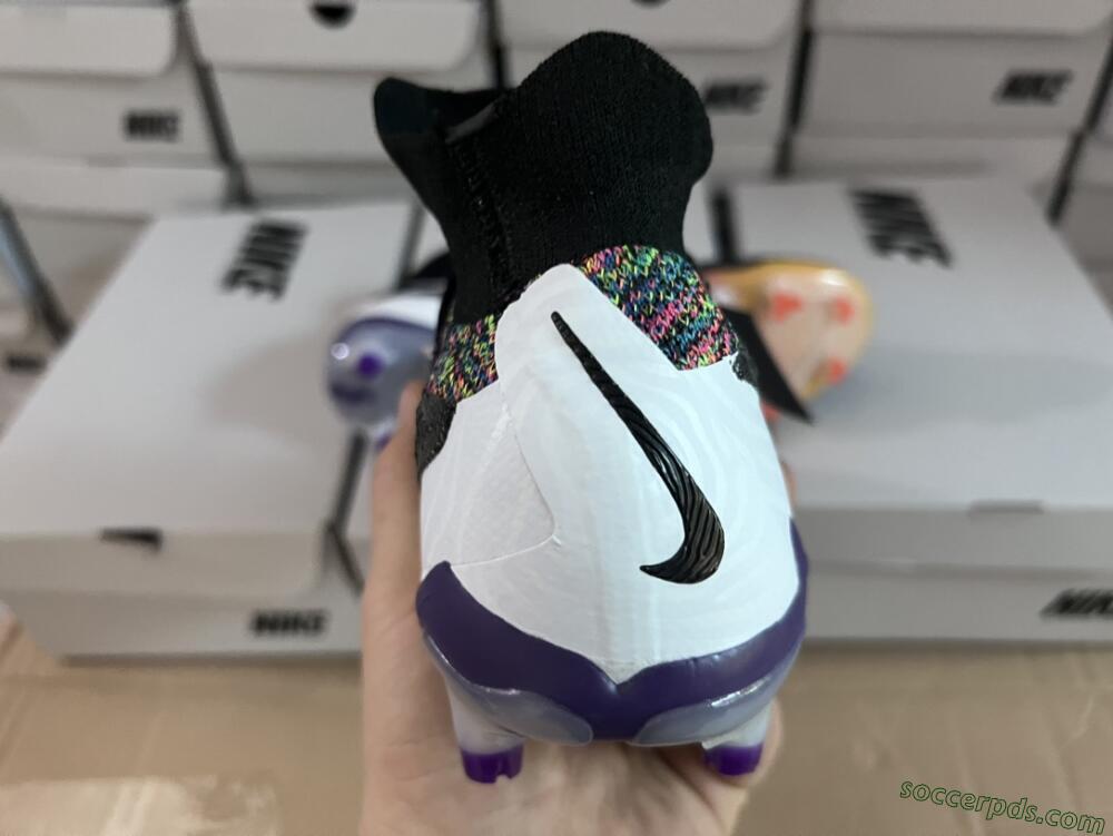 Nike Phantom GX Elite FG High-Tops Football Boots - Black/Yellow/Orange/Purple