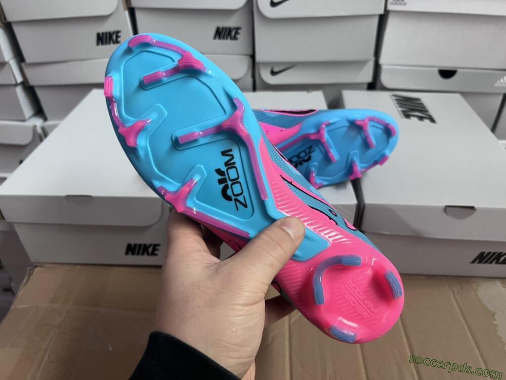 Nike Air Zoom Mercurial Superfly 9 Elite FG High-Tops Football Boots - Blue/Pink/Black