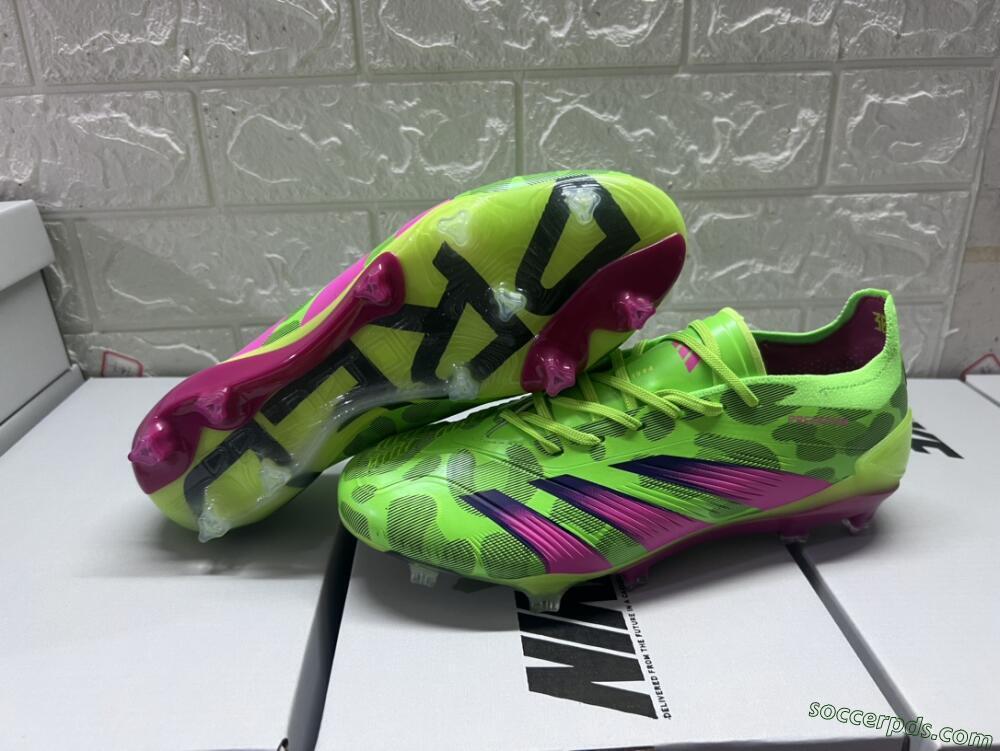 Adidas Predator Accuracy.1 FG Low-Tops Football Boots - Green/Yellow/Purple