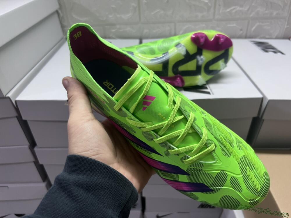Adidas Predator Accuracy.1 FG Low-Tops Football Boots - Green/Yellow/Purple