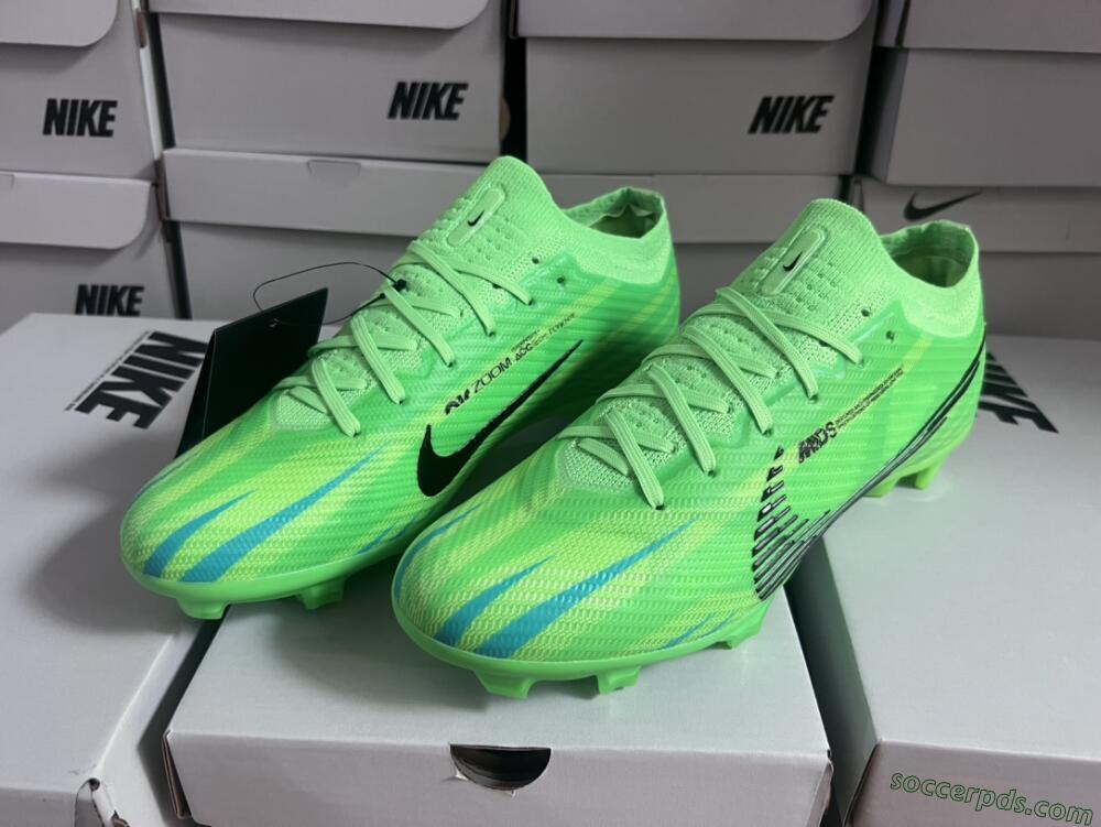 Nike Air Zoom Mercurial Vapor 15 Elite FG Low-Tops Football Boots - Green/Yellow/Black