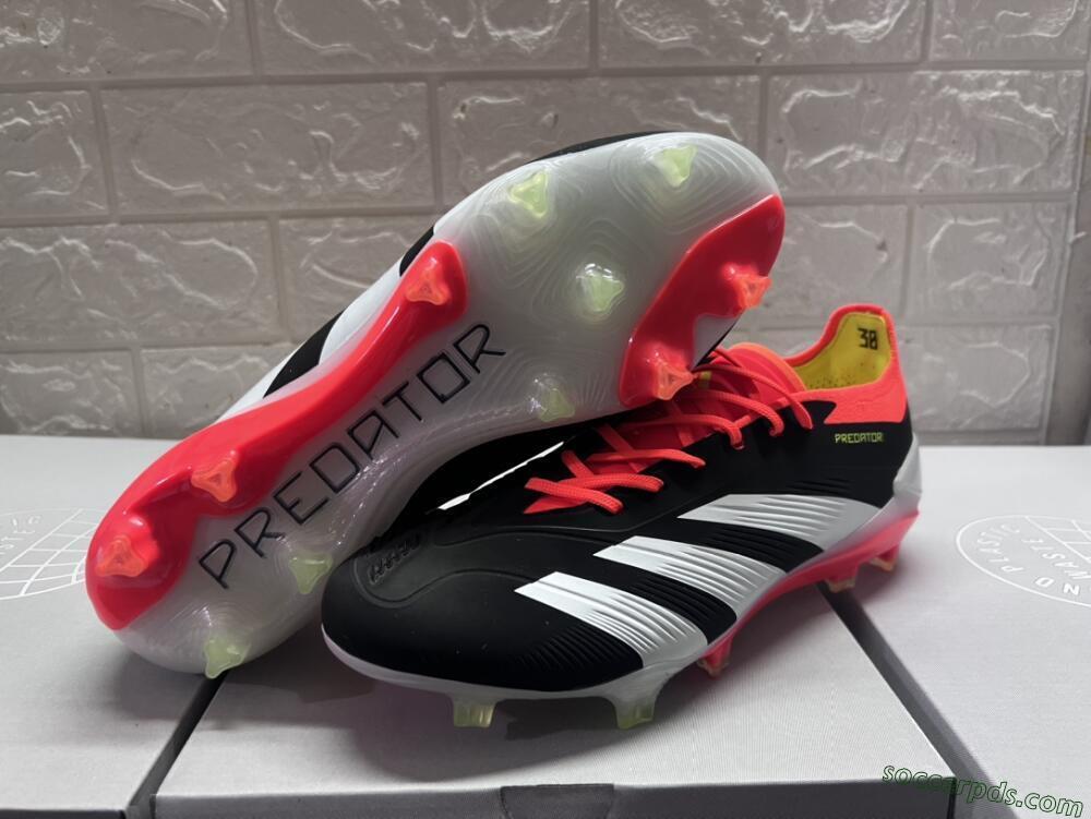 Adidas Predator Accuracy.1 FG Low-Tops Football Boots - Black/White/Red
