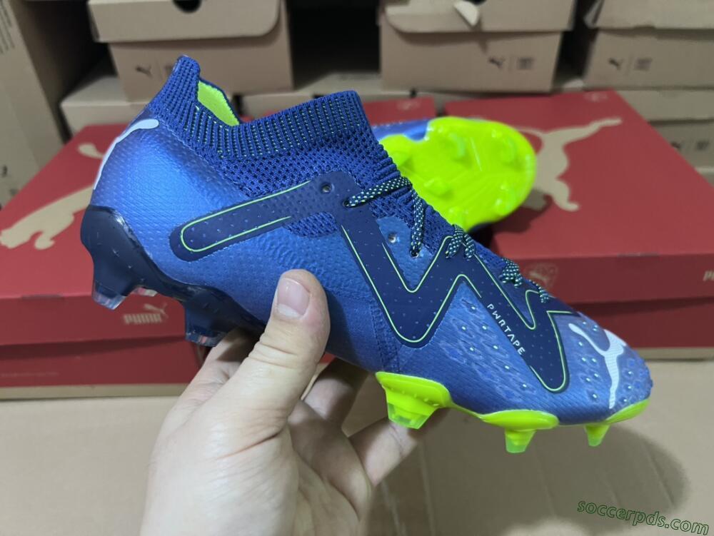 Puma Future Ultimate FG Low-Tops Football Boots - Blue/Black/Yellow
