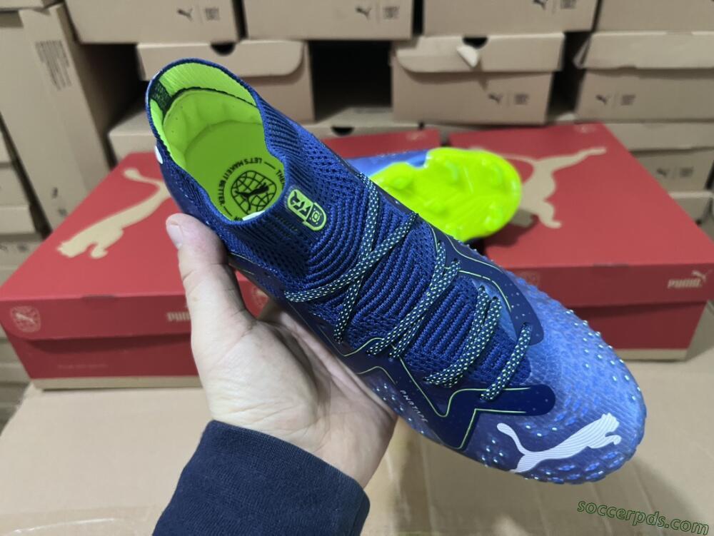 Puma Future Ultimate FG Low-Tops Football Boots - Blue/Black/Yellow