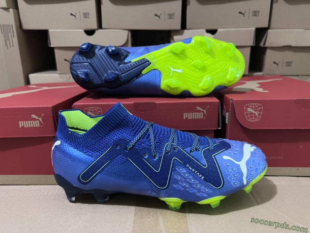 Puma Future Ultimate FG Low-Tops Football Boots - Blue/Black/Yellow