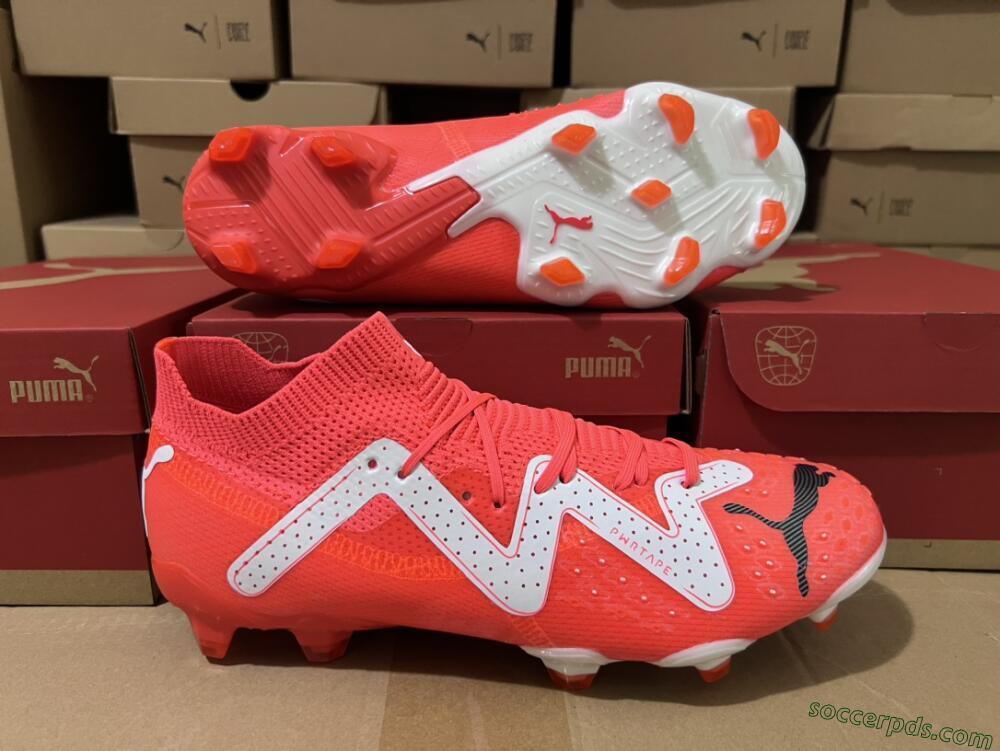 Puma Future Ultimate FG Low-Tops Football Boots - Red/White/Black