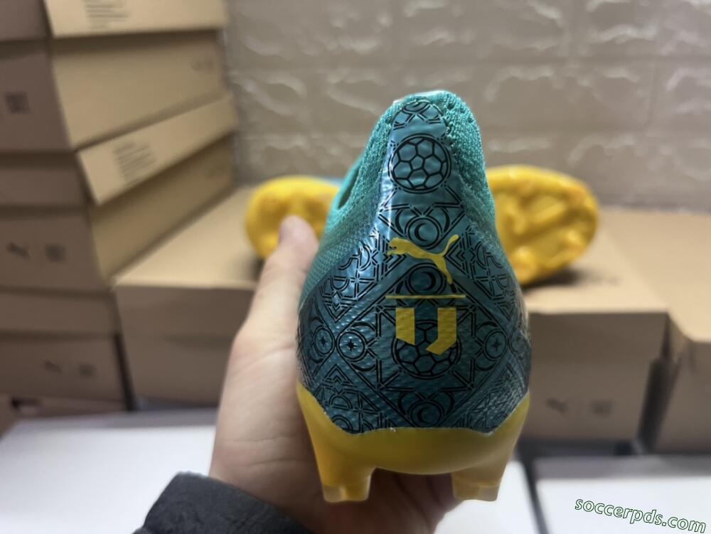 Puma Ultra Ultimate FG Low-Tops Football Boots - Jade/White/Yellow