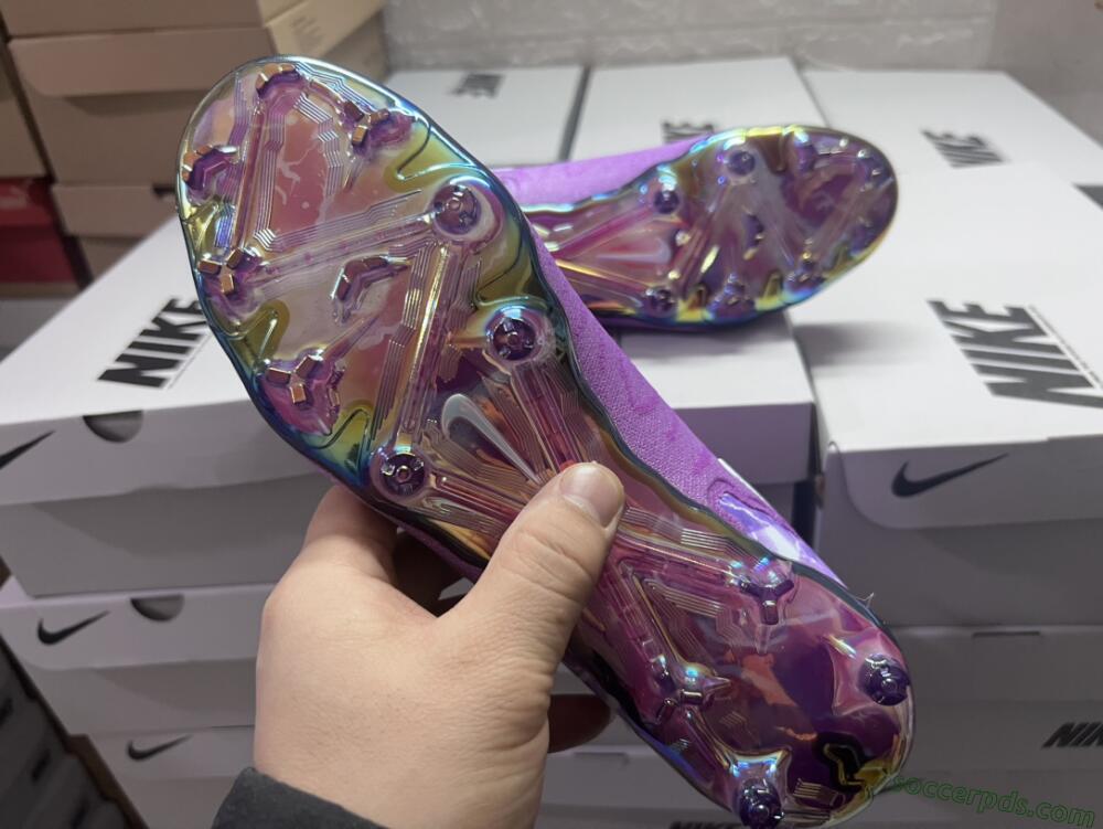 Nike Phantom GX DF Elite FG High-Tops Football Boots - Purple/Black/White/Gold