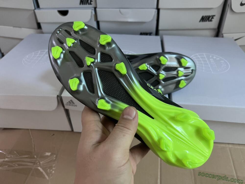 Adidas x Crazyfast.1 FG Low-Tops Football Boots - Black/Green