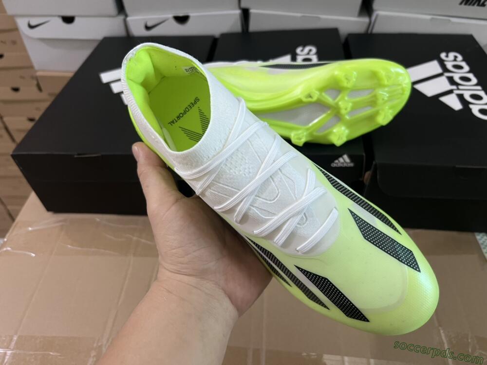 Adidas X Crazyfast.1 Messi FG Low-Tops Football Boots - Green/Black/White